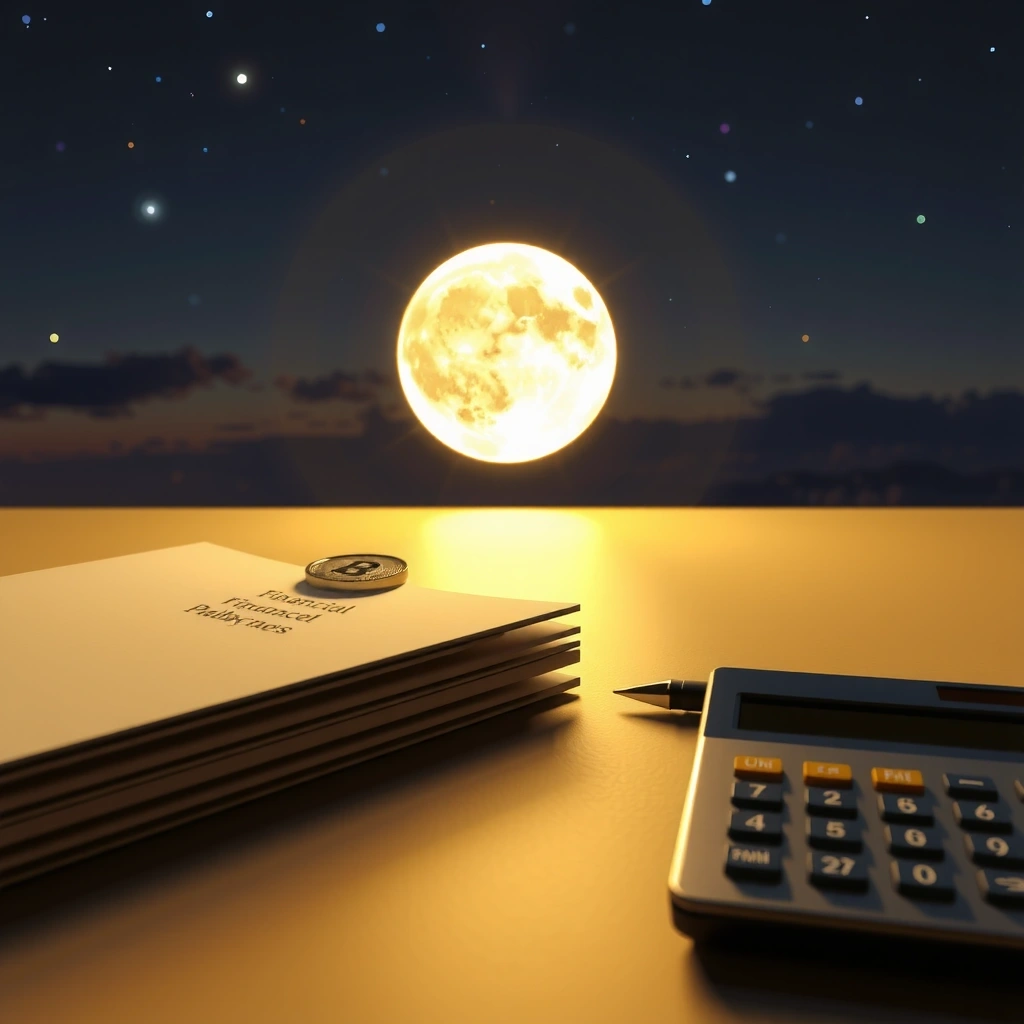 Pełnia księżyca wpływająca na transakcje finansowe